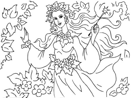 Лицо осени для раскрашивания