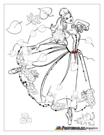 Раскраска портрет осени для детей