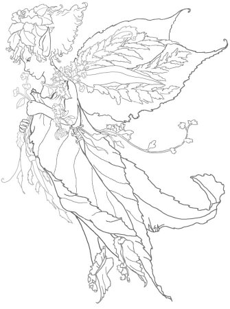 Девочка осень раскраска