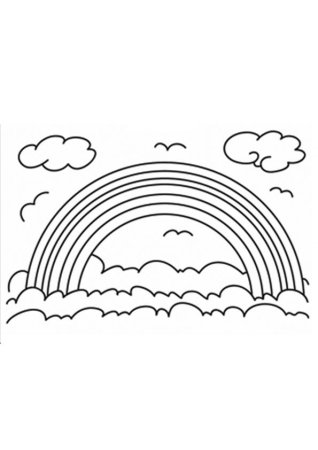 Небо раскраска для детей