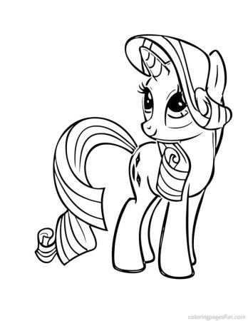 My little Pony раскраска Рарити