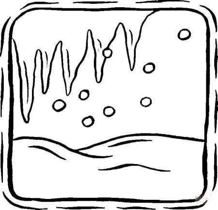 Безопасность на льду для детей раскраски