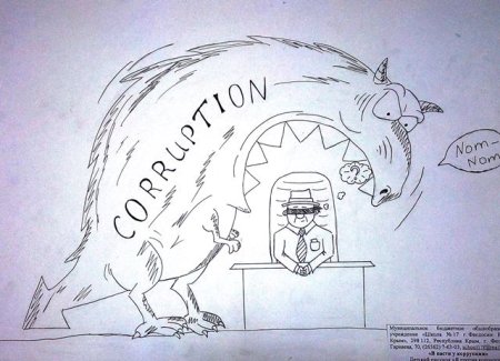 Рисунок на тему коррупция