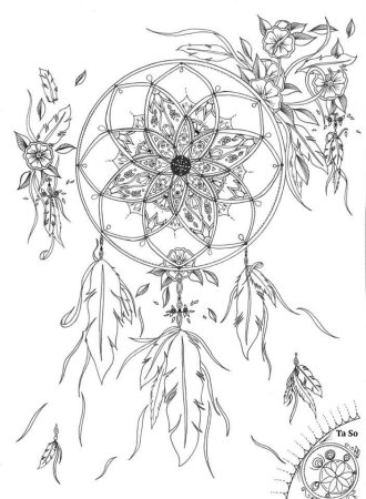 Ловец снов раскраска для детей