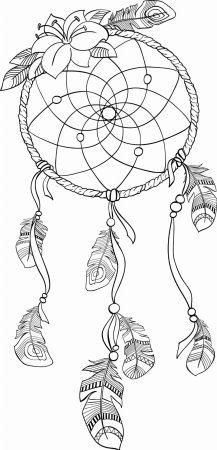 Раскраска тату Ловец снов