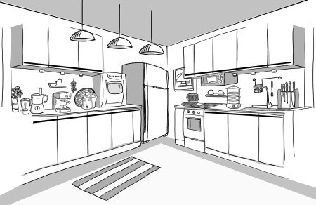 Кухня рисунок