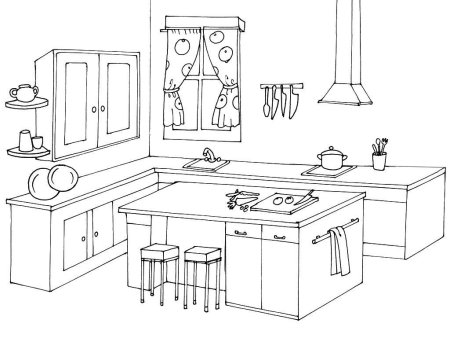 Эскиз кухни