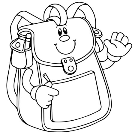 Рюкзак раскраска для детей