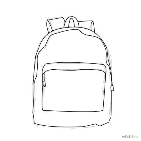 Раскраска портфель школьный