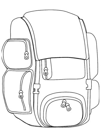 Рюкзак раскраска