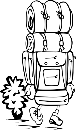 Портфель раскраска