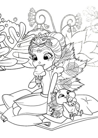 Enchantimals куклы раскраска