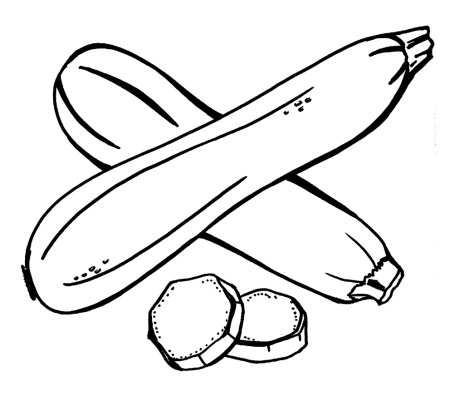 Кабачок раскраска