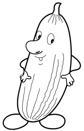 Кабачок раскраска для детей