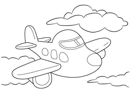 Plane раскраска для детей