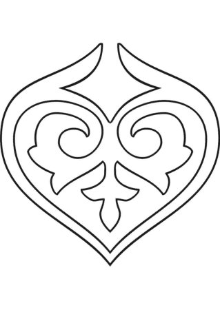 Татарский орнамент раскраска