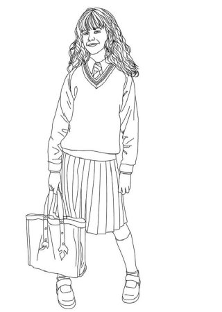 Раскраска Гермиона Грейнджер