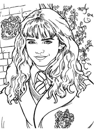 Гарри Поттер раскраска Джинни