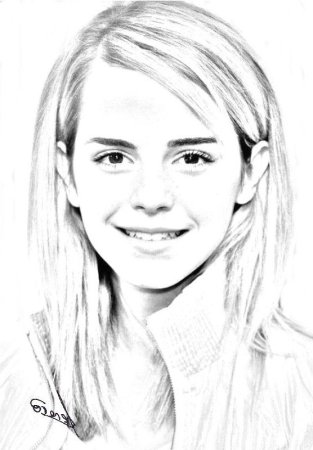 Раскраска Гермиона из Гарри Поттера