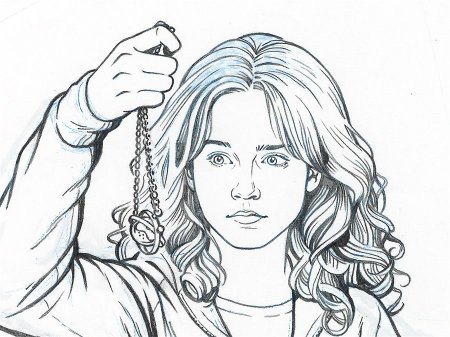 Гарри Поттер и Гермиона нарисовать