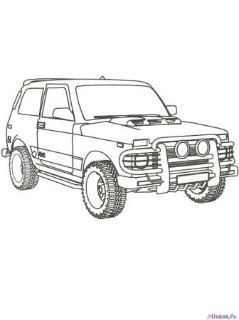 Нива 2131 раскраска