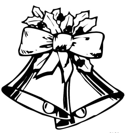 Колокольчик раскраска для детей