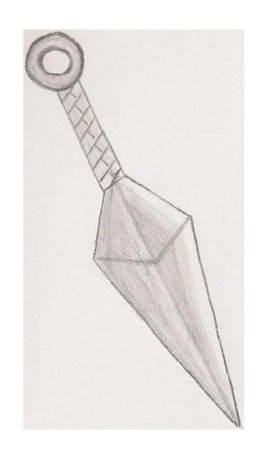 Шаблон ножа кунай из стандофф 2