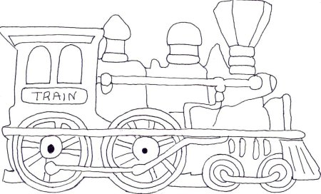 Раскраска поезд