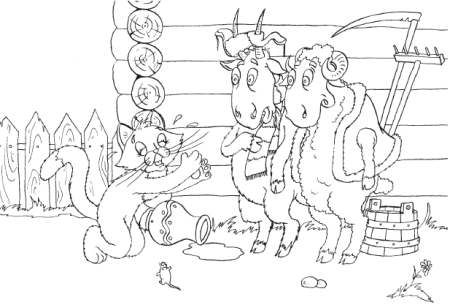 Плутишка кот раскраска
