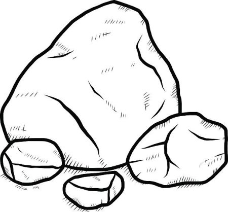 Булыжник раскраска