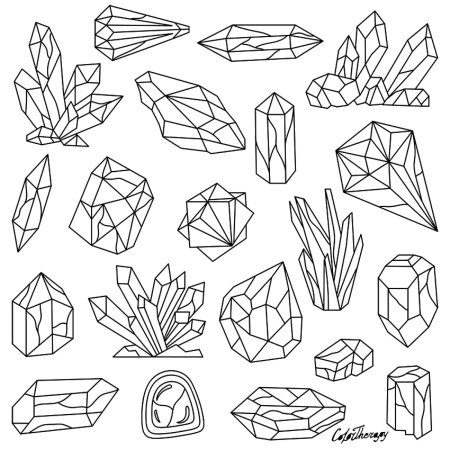 Раскраска Кристалл