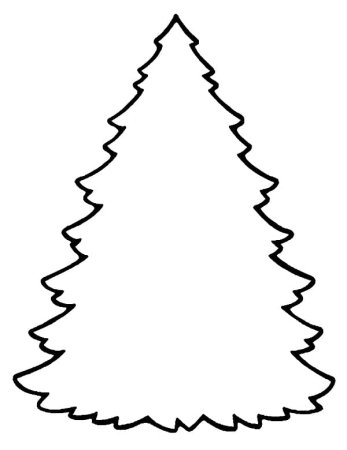 Елка раскраска