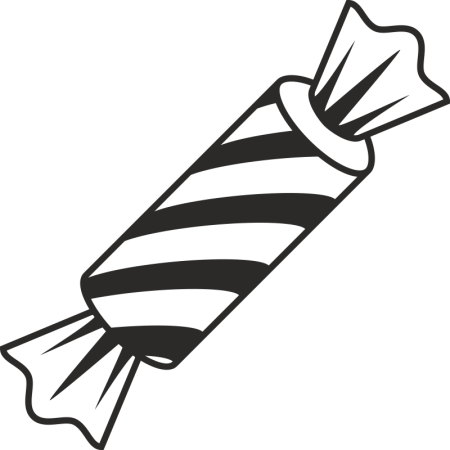 Конфета раскраска для детей