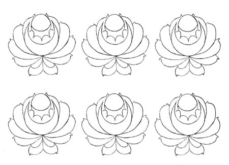 Элементы Городецкой росписи раскраска