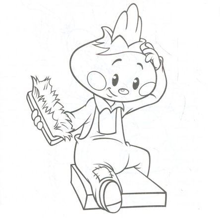 Раскраски для детей Чипполино