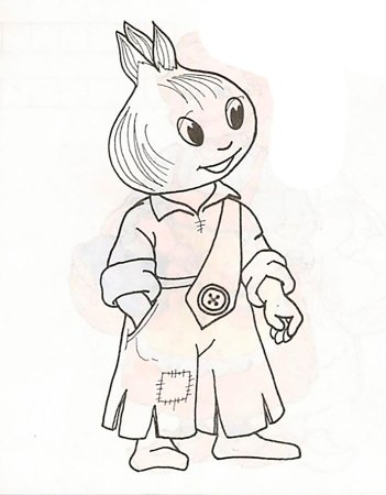 Герои Чиполлино раскраска