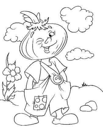 Чиполлино и Синьор помидор раскраска