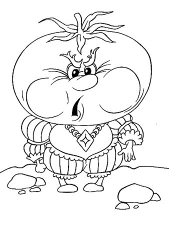 Чиполлино раскраска персонажи