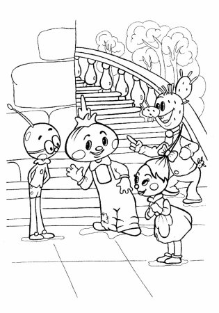 Рисование героев сказки Чиполлино