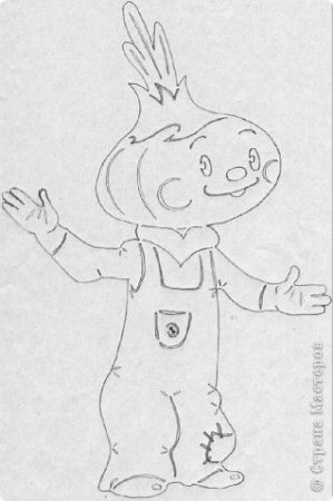 Чиполлино. Раскраска