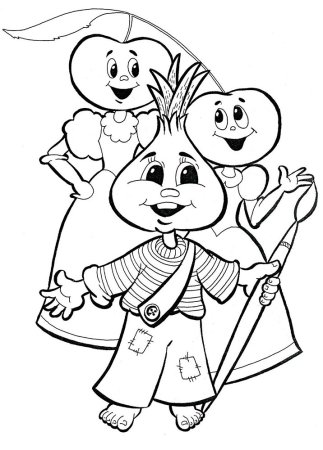 Раскраска чипполиновтюрьме