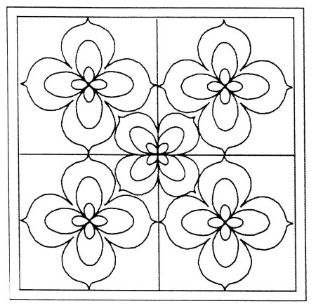 Растительный узор в квадрате