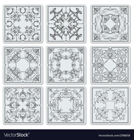 Точечная роспись плитки схемы