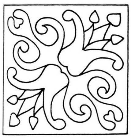 Трафарет для изразцов