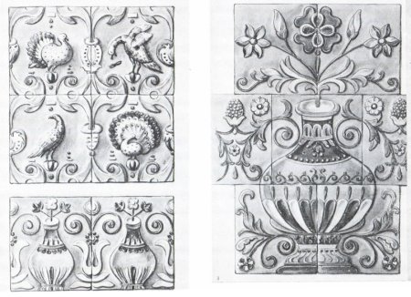 Трафарет для изразцов