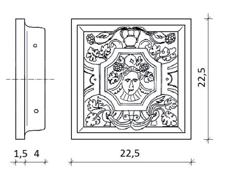 Эскизы изразцов