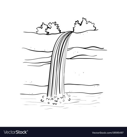 Рисование водопада для детей