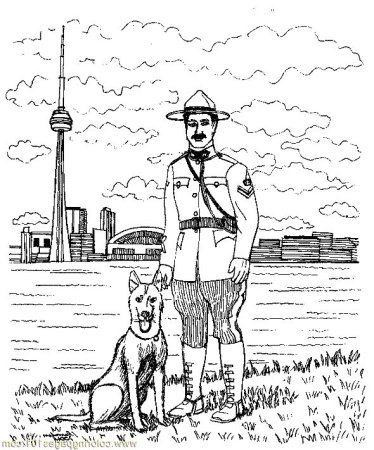 Раскраска пограничник