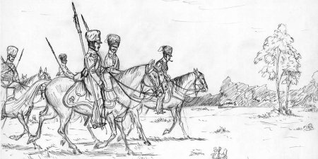 Раскраска война 1812 года Бородино