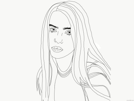 Billie Eilish. Раскраска